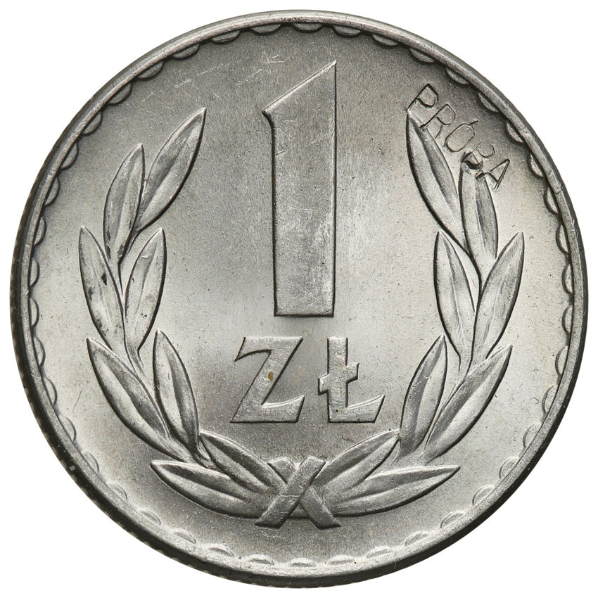 PRL. Próba aluminium 1 złoty 1949